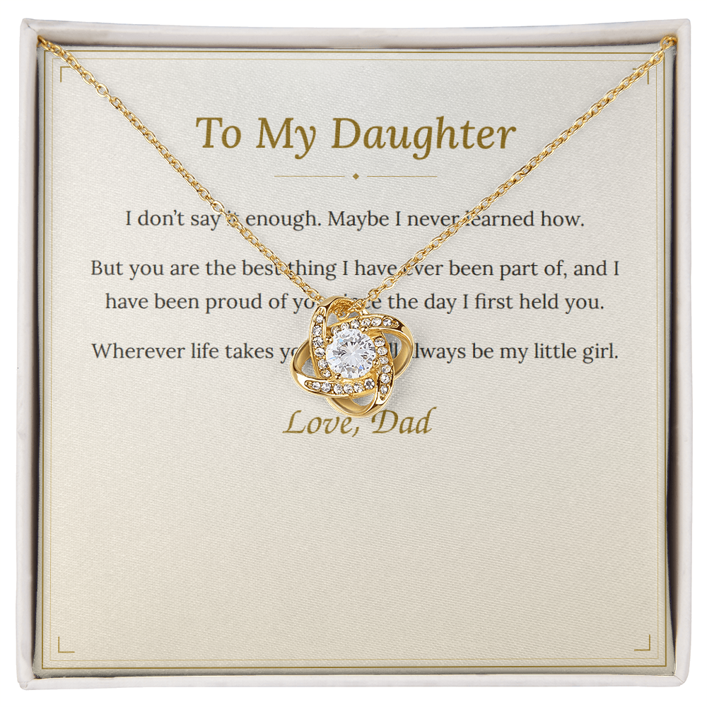 To My Daughter Necklace — From Dad