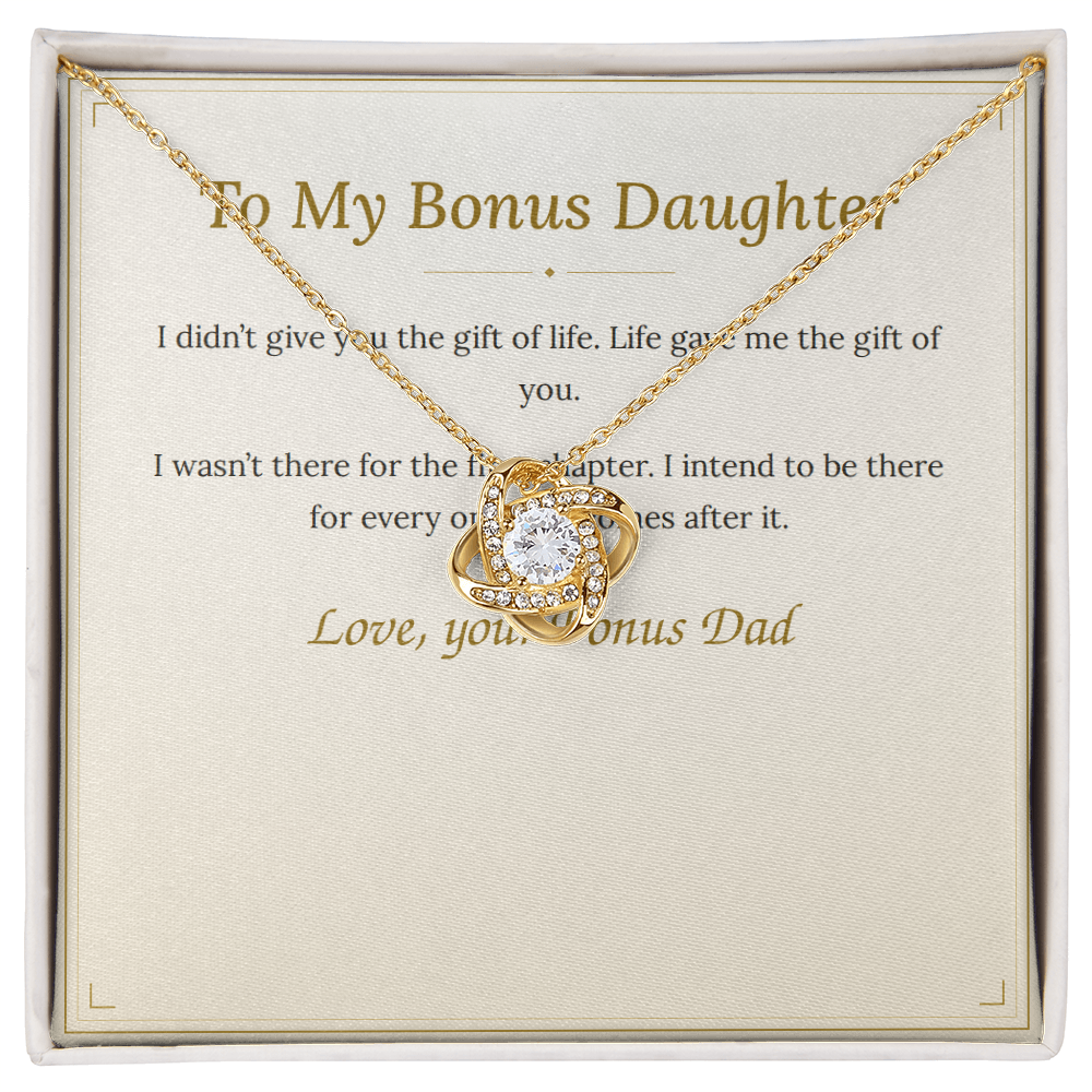 To My Bonus Daughter Necklace — Stepdaughter Gift