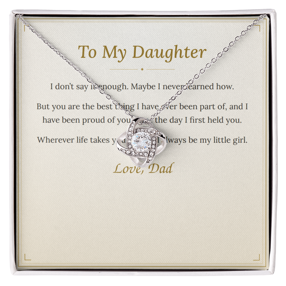 To My Daughter Necklace — From Dad