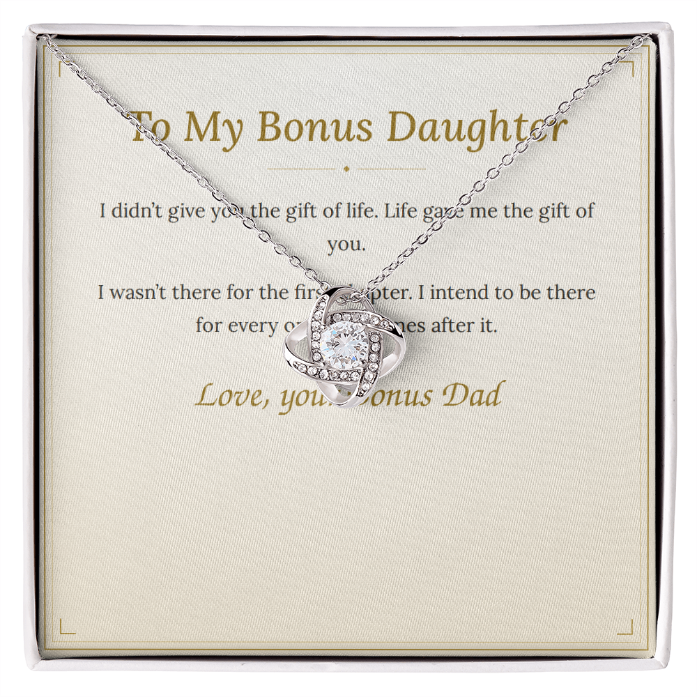 To My Bonus Daughter Necklace — Stepdaughter Gift