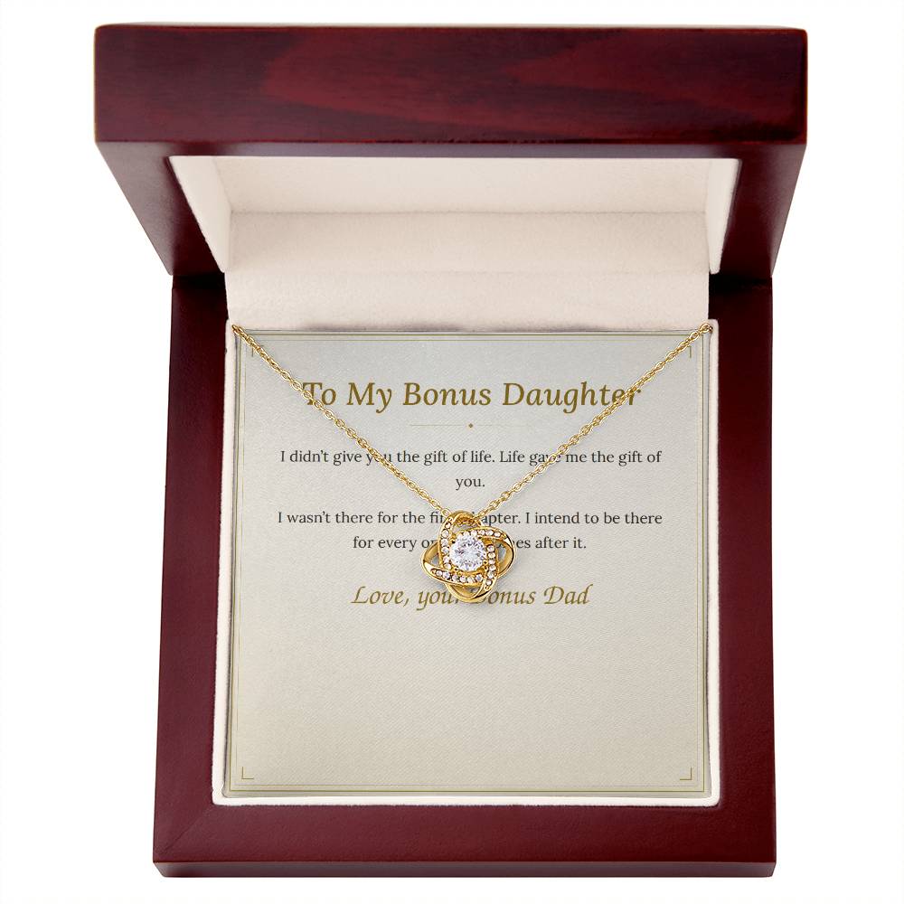 To My Bonus Daughter Necklace — Stepdaughter Gift