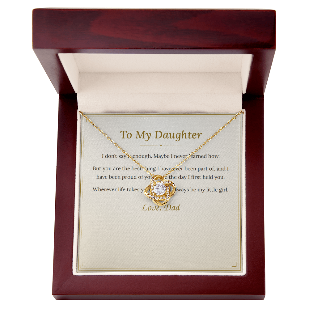 To My Daughter Necklace — From Dad