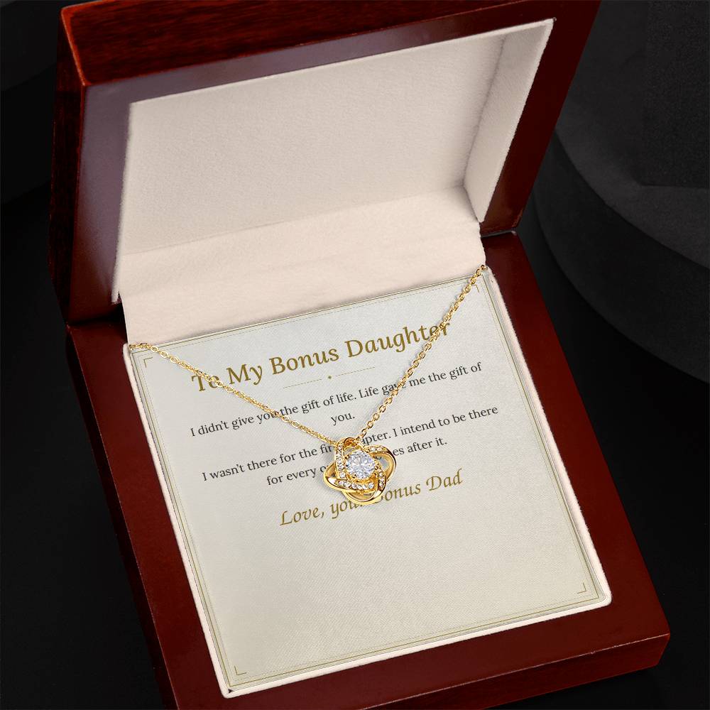 To My Bonus Daughter Necklace — Stepdaughter Gift