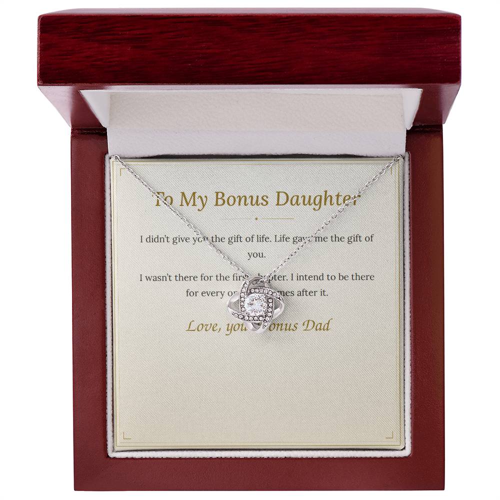 To My Bonus Daughter Necklace — Stepdaughter Gift